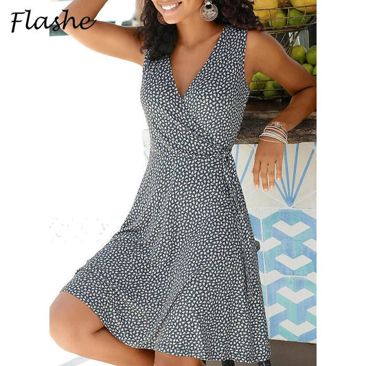 FLASHE Casual Polka Dot Dress - My She Shop