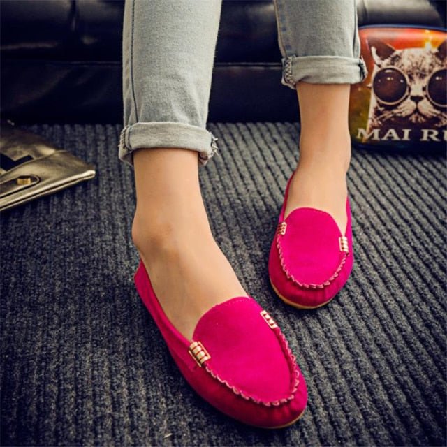 GAOKE Supple Summer Suede Loafer Style Shoes - My She Shop