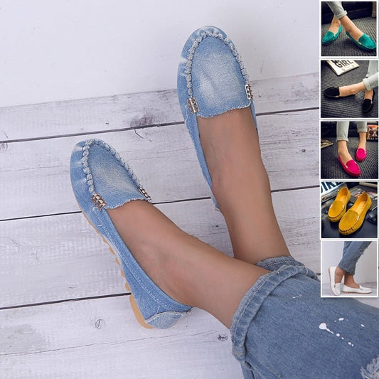 GAOKE Supple Summer Suede Loafer Style Shoes - My She Shop