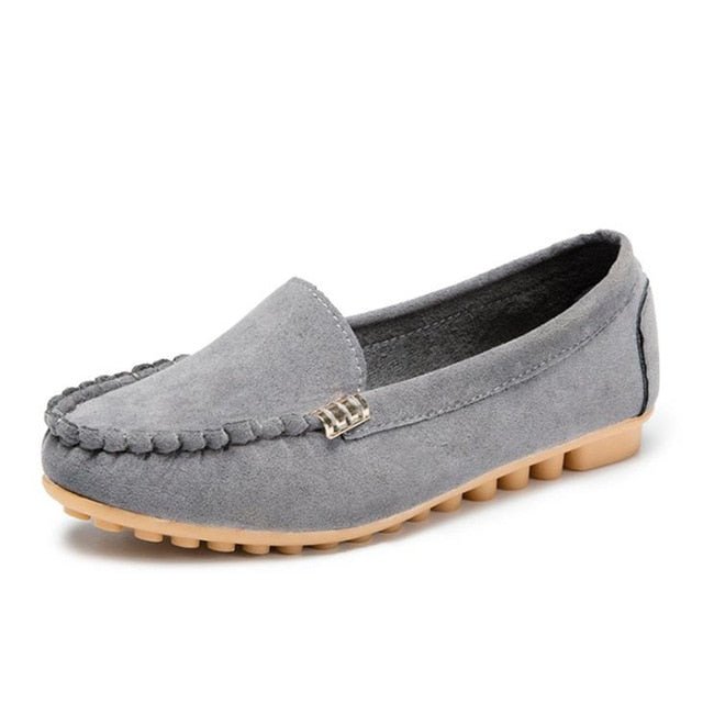 GAOKE Supple Summer Suede Loafer Style Shoes - My She Shop