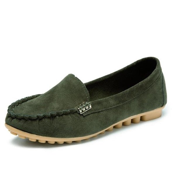 GAOKE Supple Summer Suede Loafer Style Shoes - My She Shop