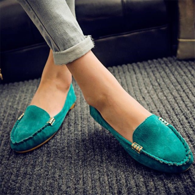 GAOKE Supple Summer Suede Loafer Style Shoes - My She Shop