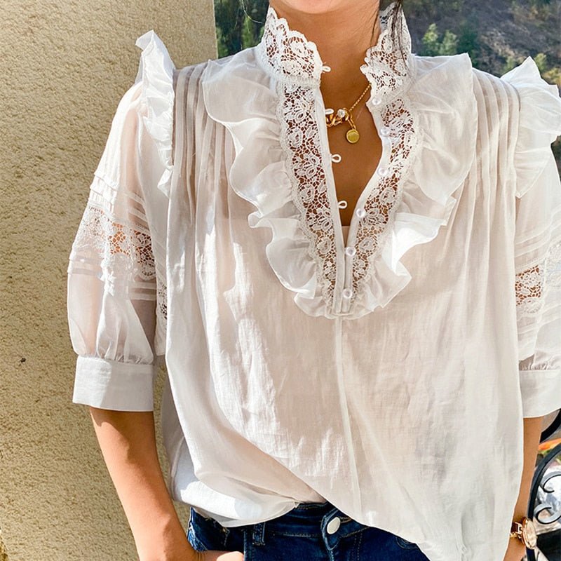 GYPSYLADY Elegant Lace Sheer Top - My She Shop