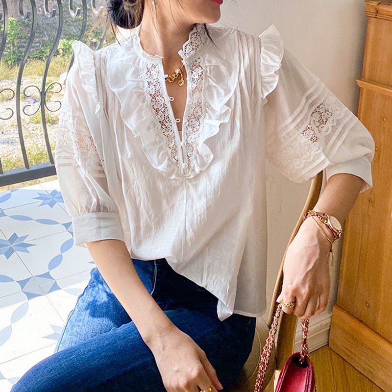 GYPSYLADY Elegant Lace Sheer Top - My She Shop