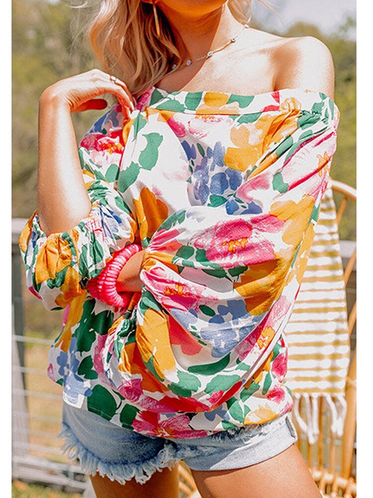 GYPSYLADY One Shoulder Floral Top - My She Shop