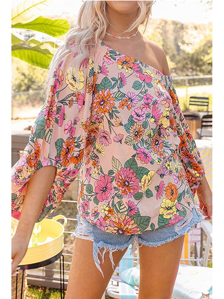 GYPSYLADY One Shoulder Floral Top - My She Shop