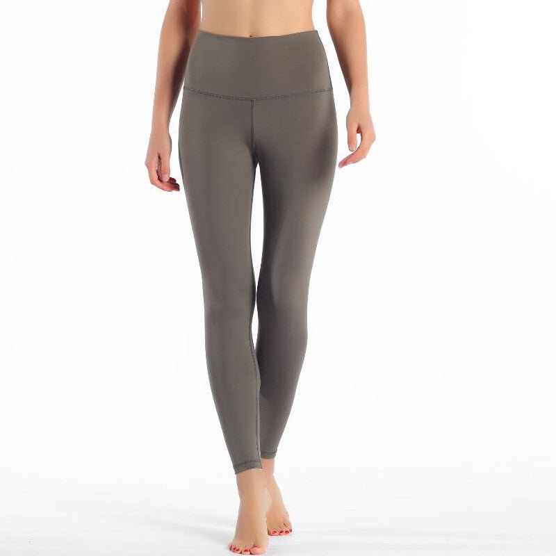 High Waste Poly Spandex Yoga Style Pants - My She Shop