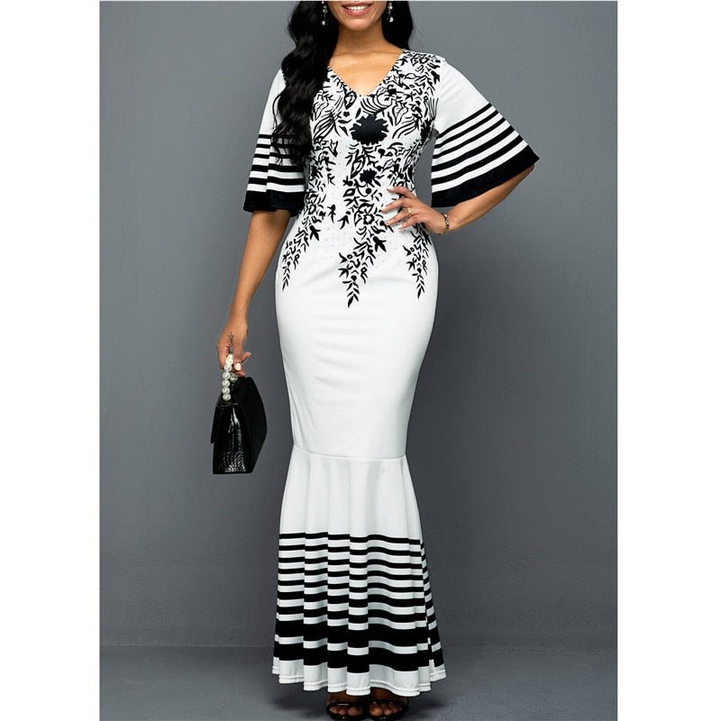 HONEYGAGA Maxi Fishtail Dress - My She Shop