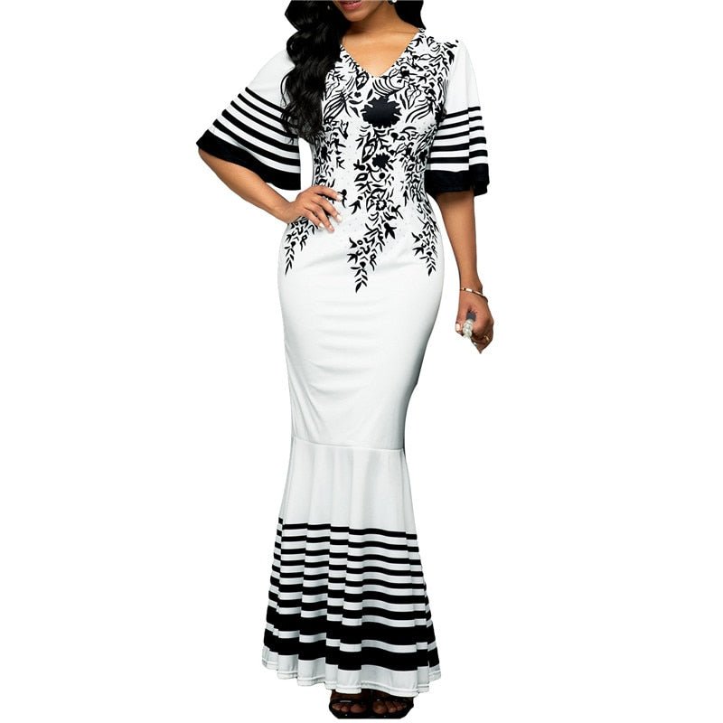 HONEYGAGA Maxi Fishtail Dress - My She Shop