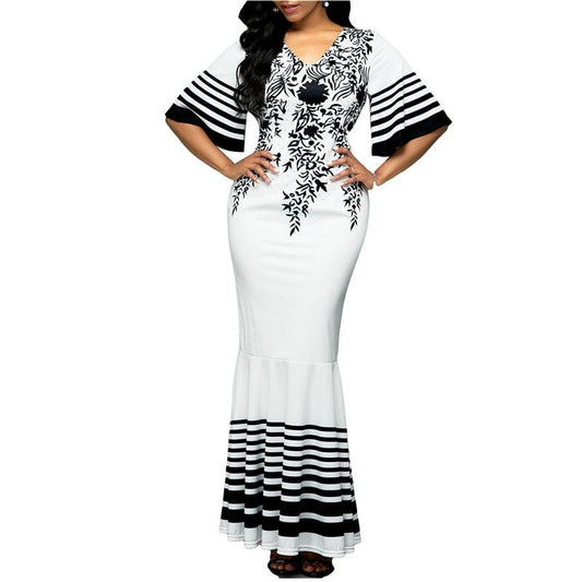 HONEYGAGA Maxi Fishtail Dress - My She Shop