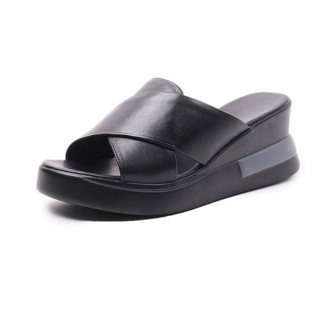 HULINGMEI Wonderful Wedge Multi-Choice Ankle Sandal Shoes - My She Shop