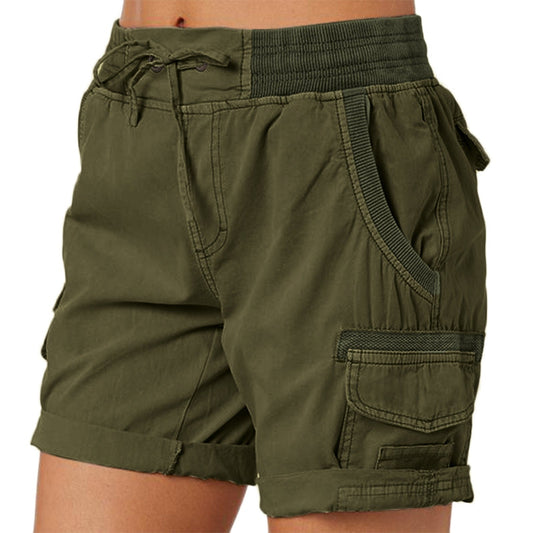 JAYCOSIN Classic Cargo Elastic Waist Shorts - My She Shop