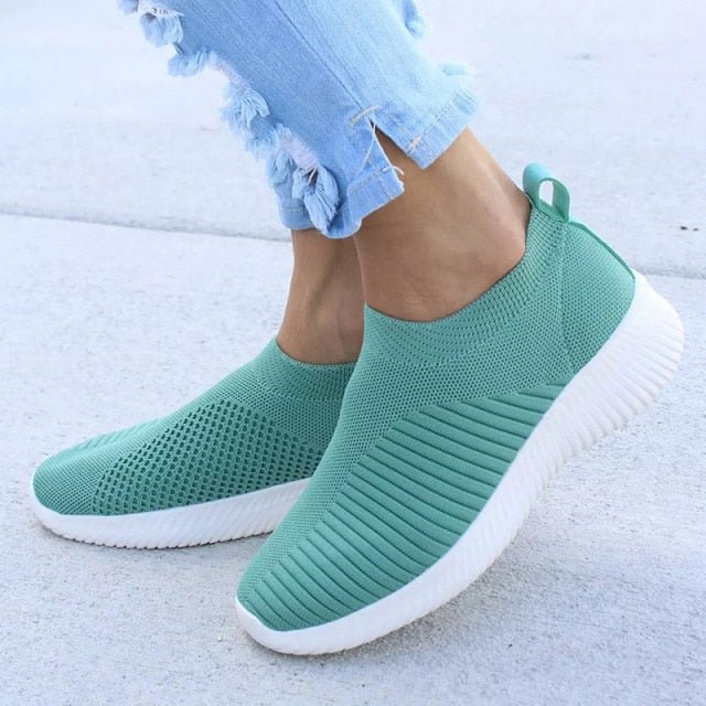 KAMUCC Classic Soft Breathable Mesh Sneaker Style Slip On Shoes - My She Shop