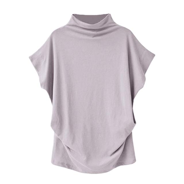 KYKU High Neck Batwing Sleeve Blouse - My She Shop