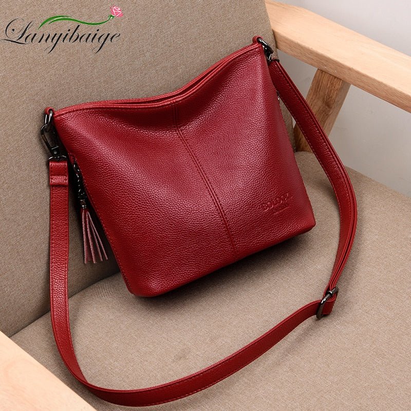 LANYBAIGE Luxury Leather Crossbody Handbag Shoulder Bag - My She Shop