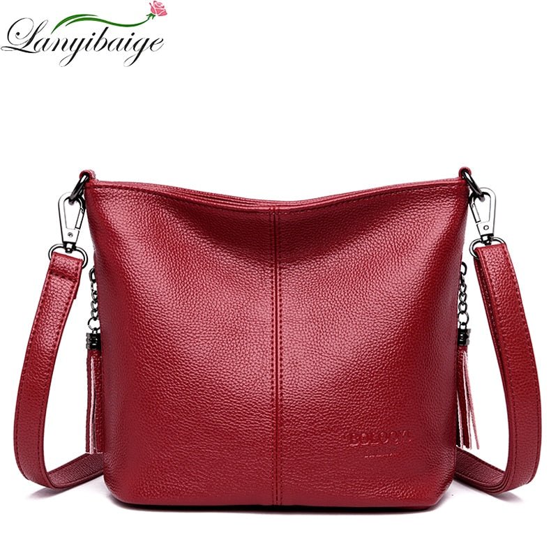 LANYBAIGE Luxury Leather Crossbody Handbag Shoulder Bag - My She Shop