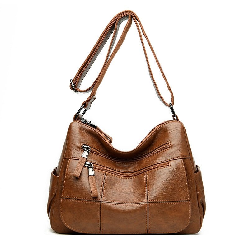 LANYIBAIGE Leather Messenger Style Adustable Shoulder Bag - My She Shop