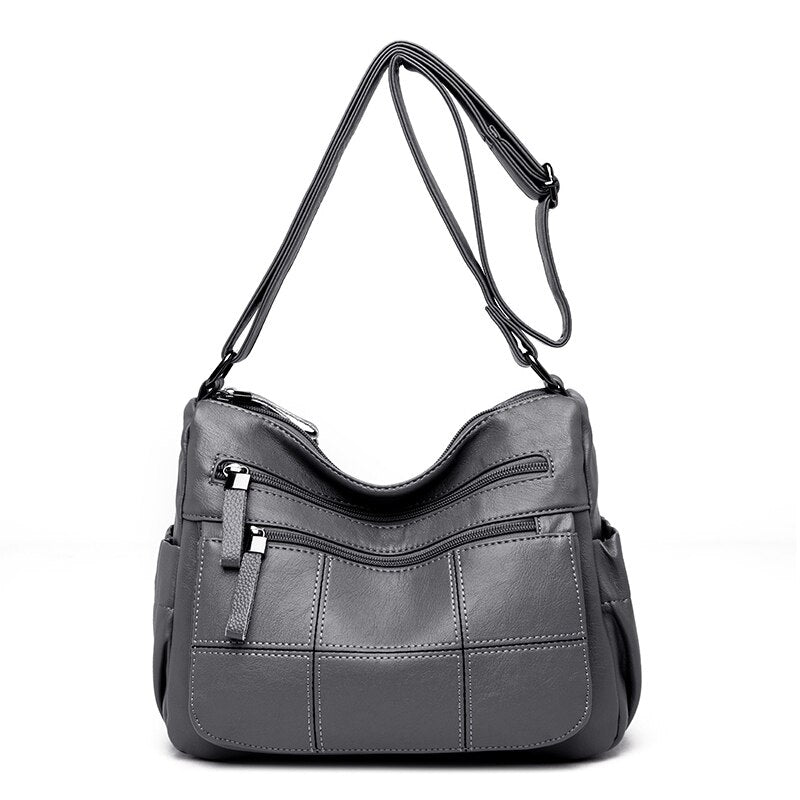 LANYIBAIGE Leather Messenger Style Adustable Shoulder Bag - My She Shop