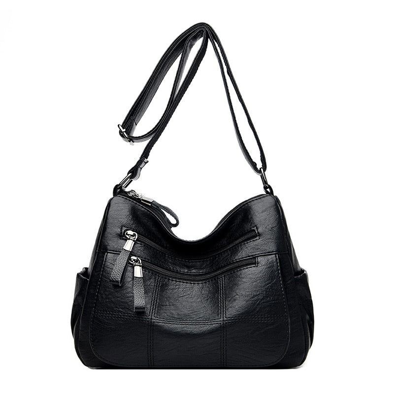 LANYIBAIGE Leather Messenger Style Adustable Shoulder Bag - My She Shop