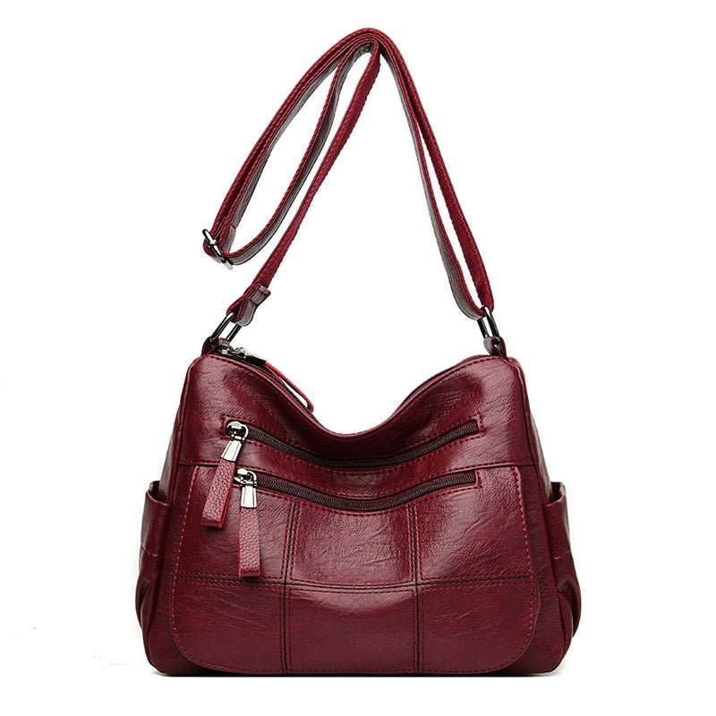 LANYIBAIGE Leather Messenger Style Adustable Shoulder Bag - My She Shop