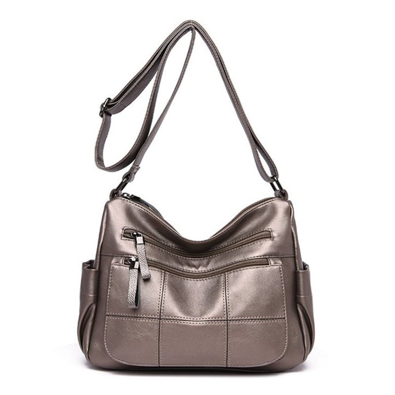 LANYIBAIGE Leather Messenger Style Adustable Shoulder Bag - My She Shop