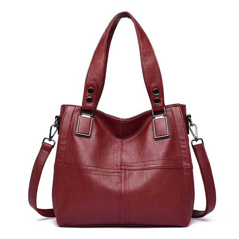 LANYIBAIGE Luxury Leather Zipper Closure Handbag Crossbody Shoulder Bag - My She Shop