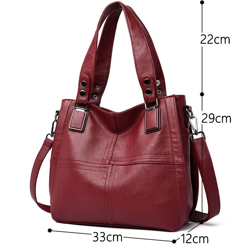 LANYIBAIGE Luxury Leather Zipper Closure Handbag Crossbody Shoulder Bag - My She Shop