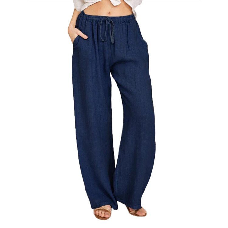 Lovely Loose Wide Leg Drawstring Pocket Pants - My She Shop