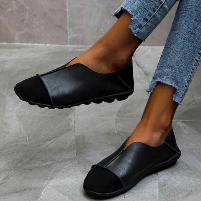 Luscious Leather Moccasin Style Shoes - My She Shop