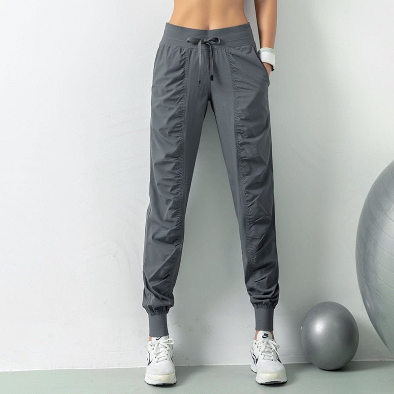 MACROUPTA Poly Quick Dry Drawstring Sporty Two Side Pocket Pants - My She Shop