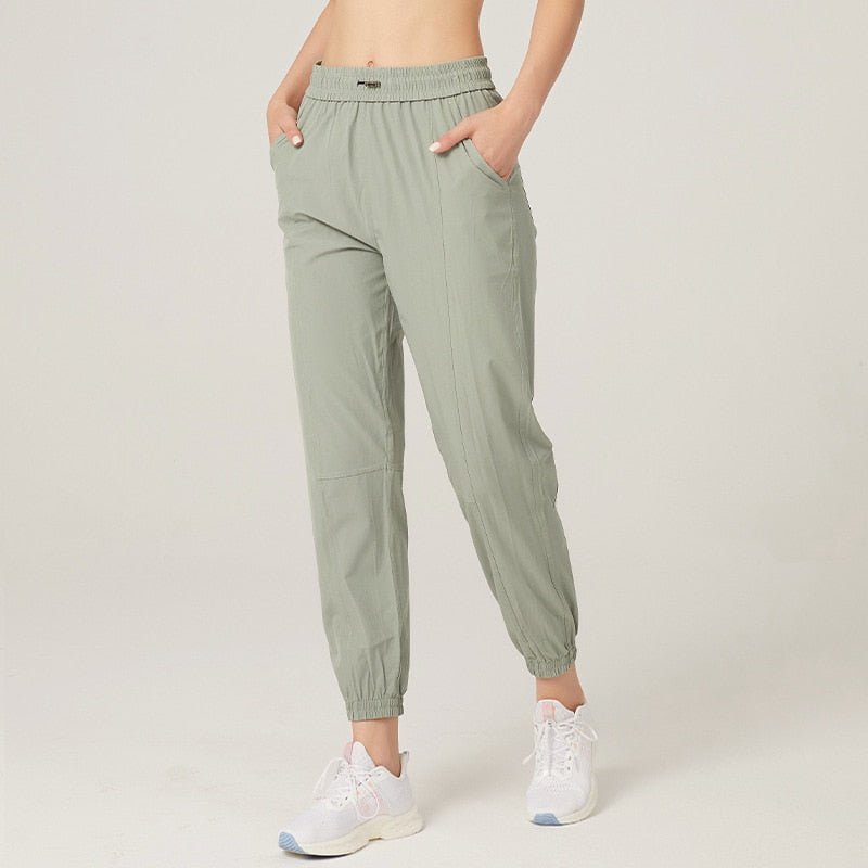 MACROUPTA Poly Quick Dry Drawstring Sporty Two Side Pocket Pants - My She Shop