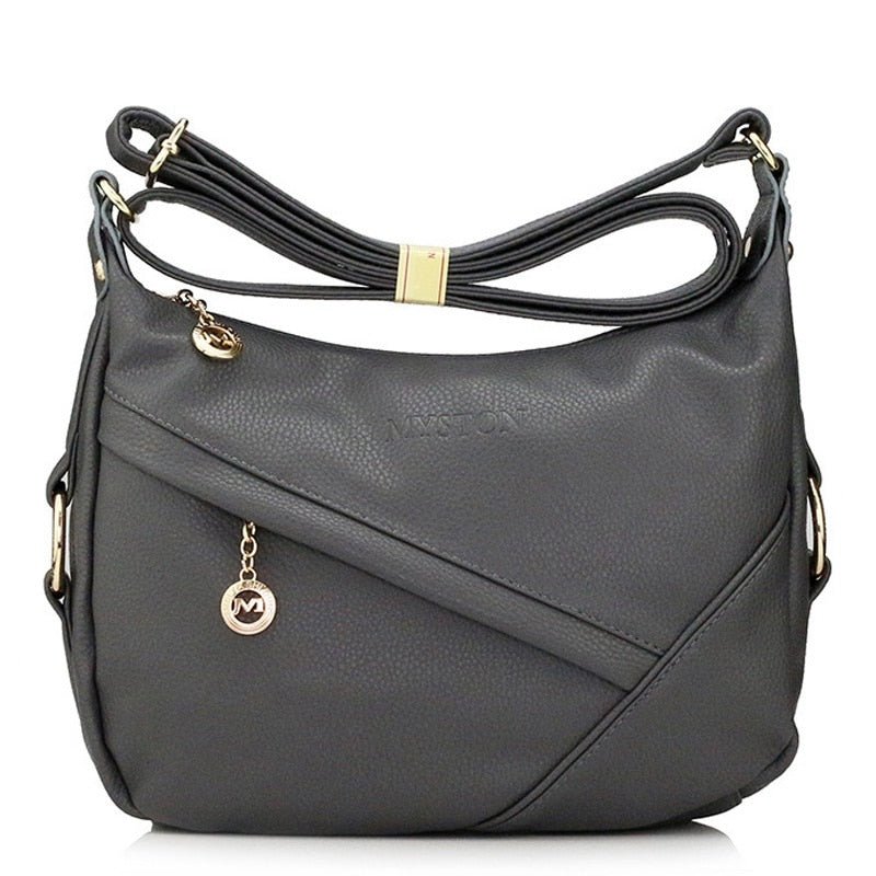 MEIYASHIDUN Magical Soft Leather Zipper Closure Crossbody or Shoulder Bag - My She Shop