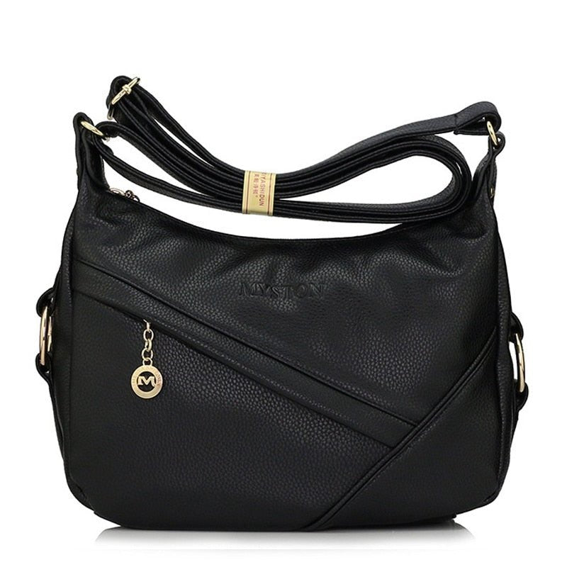 MEIYASHIDUN Magical Soft Leather Zipper Closure Crossbody or Shoulder Bag - My She Shop