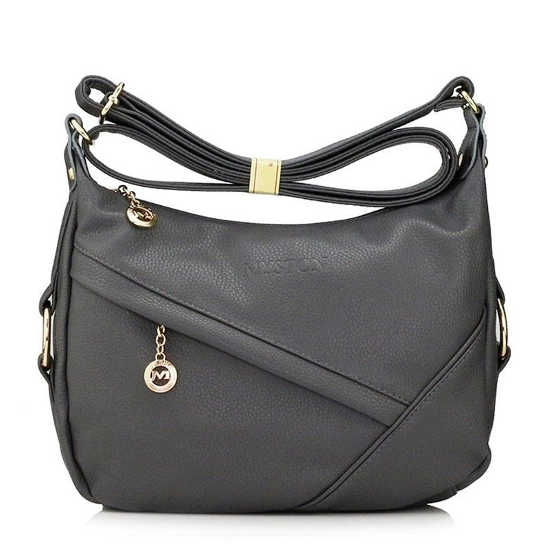 MEIYASHIDUN Magical Soft Leather Zipper Closure Crossbody or Shoulder Bag - My She Shop