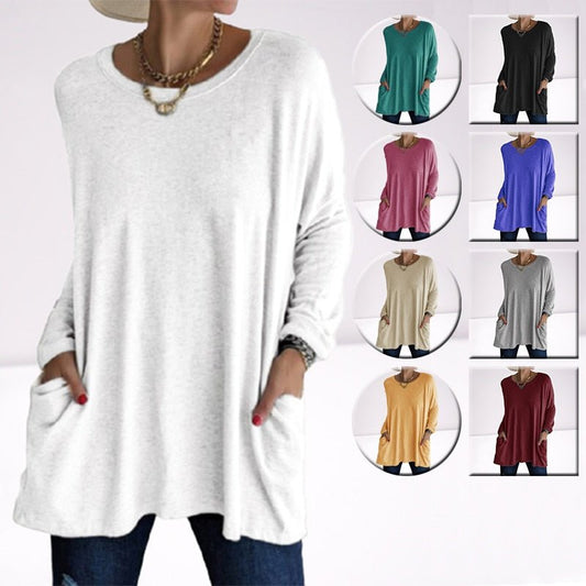 Perfect Pocket Oversized Tunic Plus Size Top - My She Shop