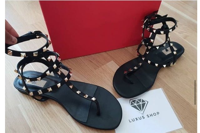 Rockin' Rivet Ankle Hugging Sandals - My She Shop