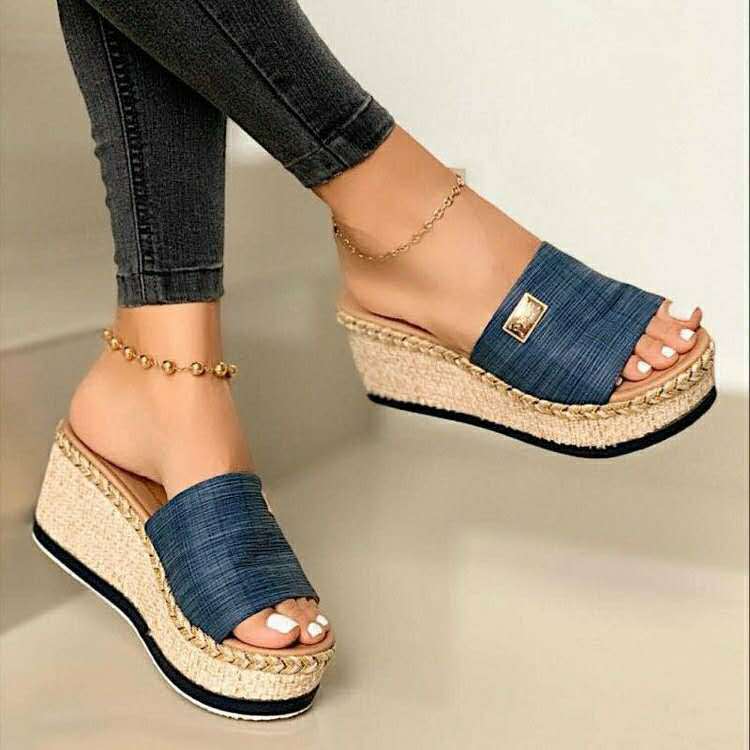 Stylish Slip On Wedge Platform Lightweight Sandal Shoes - My She Shop