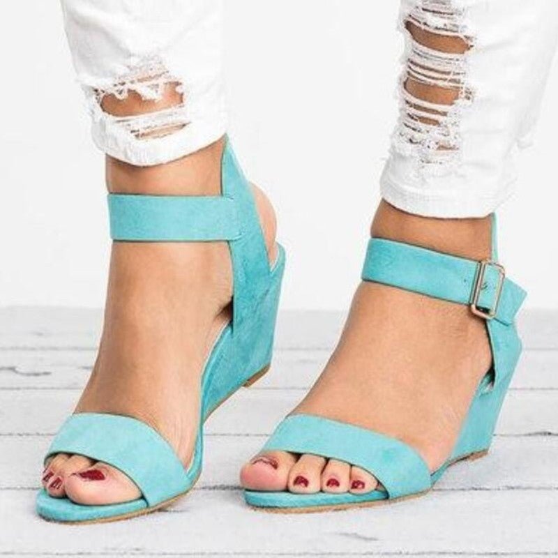 Subtle Summer Suede Sandal Shoes - My She Shop