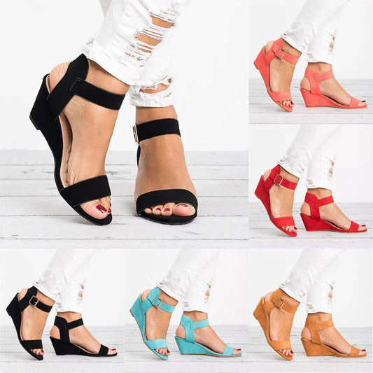 Subtle Summer Suede Sandal Shoes - My She Shop