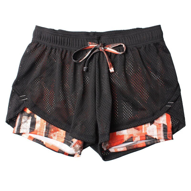 Summer Cotton Mesh Two-Layer Running Shorts - My She Shop