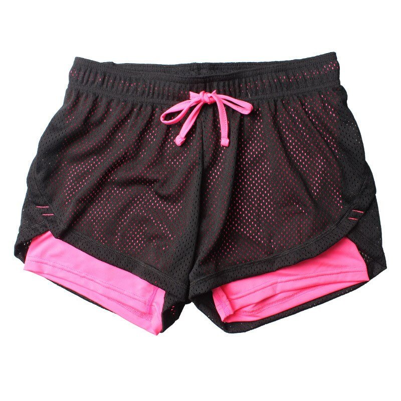 Summer Cotton Mesh Two-Layer Running Shorts - My She Shop