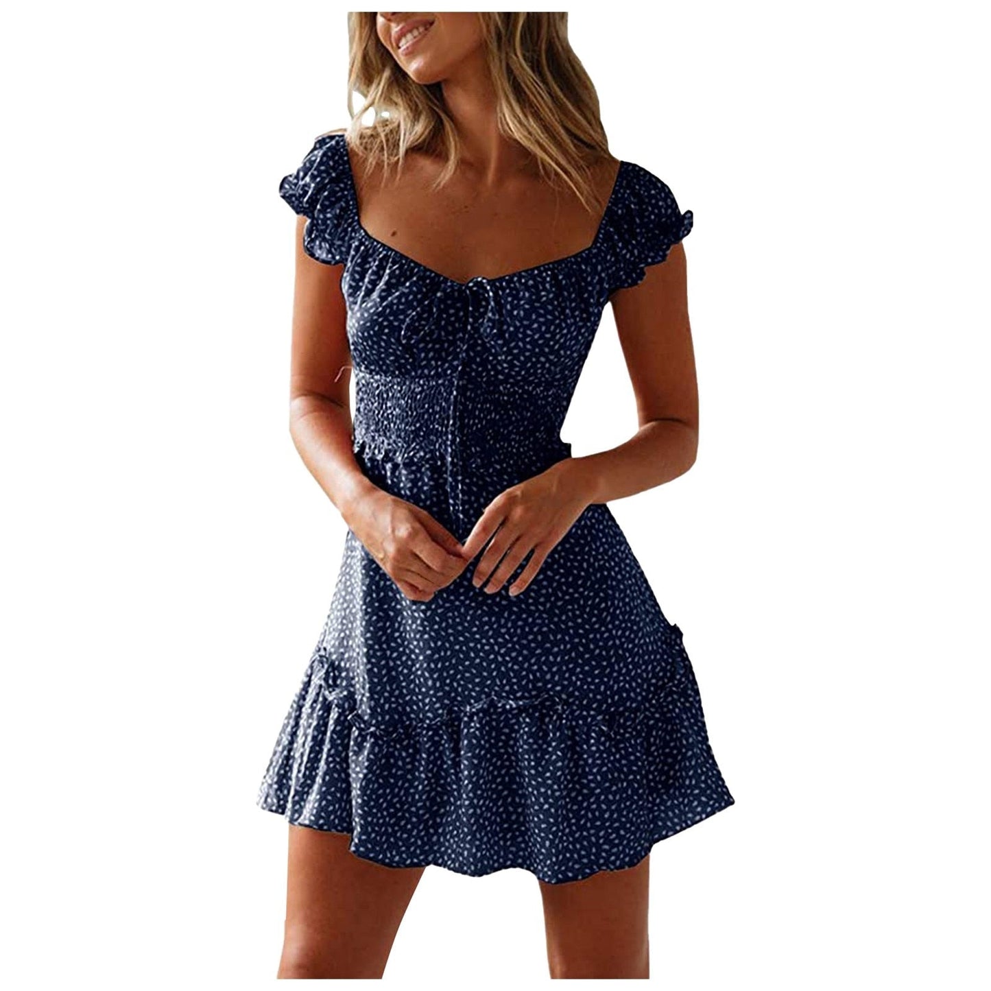 Summer Ruffle Mini Dress - My She Shop