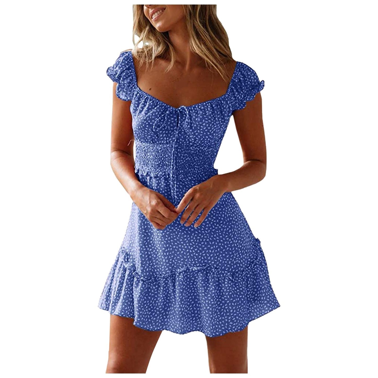 Summer Ruffle Mini Dress - My She Shop