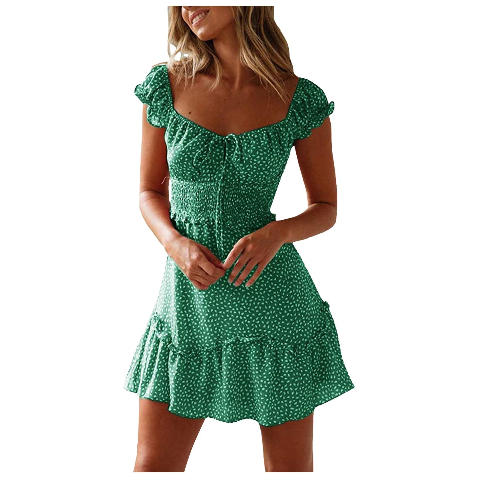 Summer Ruffle Mini Dress - My She Shop