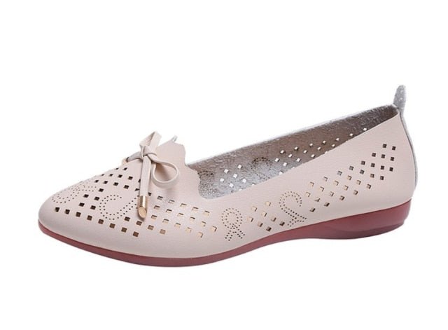 Sumptuous Soft Bottom Beach Hollow Out Breathable Loafer Style Shoes - My She Shop