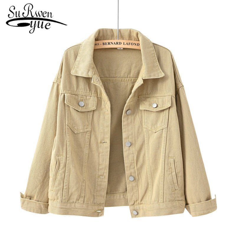 SURWENYUE Classic Cotton-Poly Blend Jacket - My She Shop