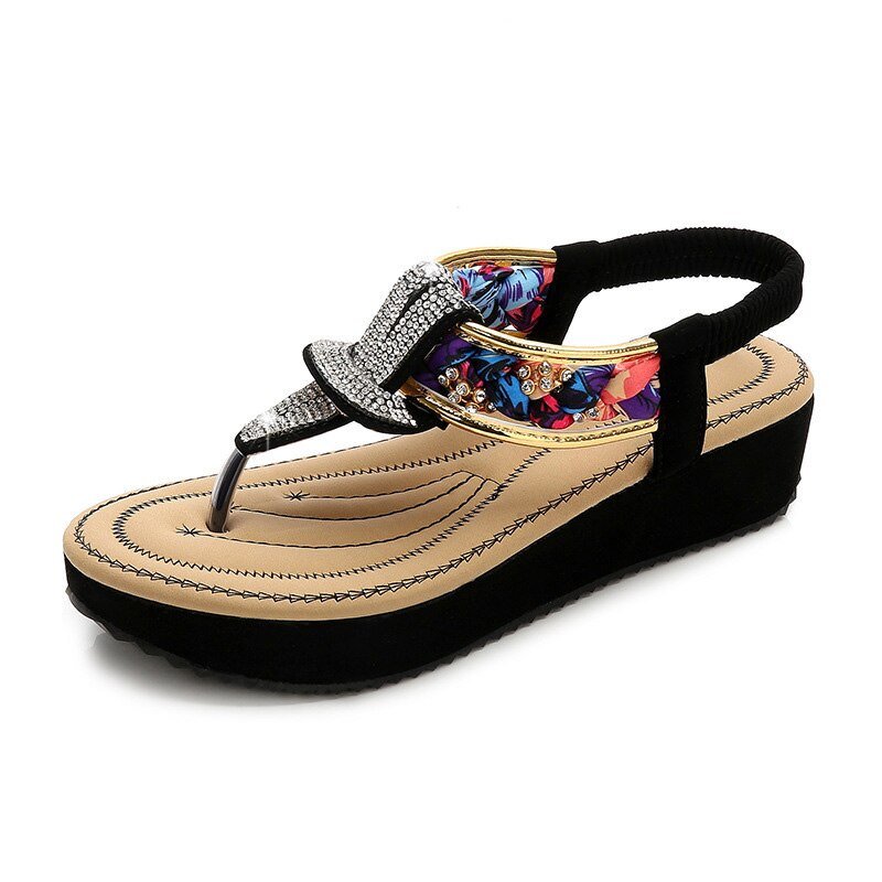 TIMETANG Leather Flip Flop Sandals - My She Shop