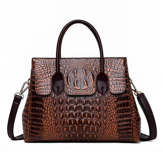 VALENKUCI Vivacious Leather Pattern Handbag Shoulder Bag - My She Shop