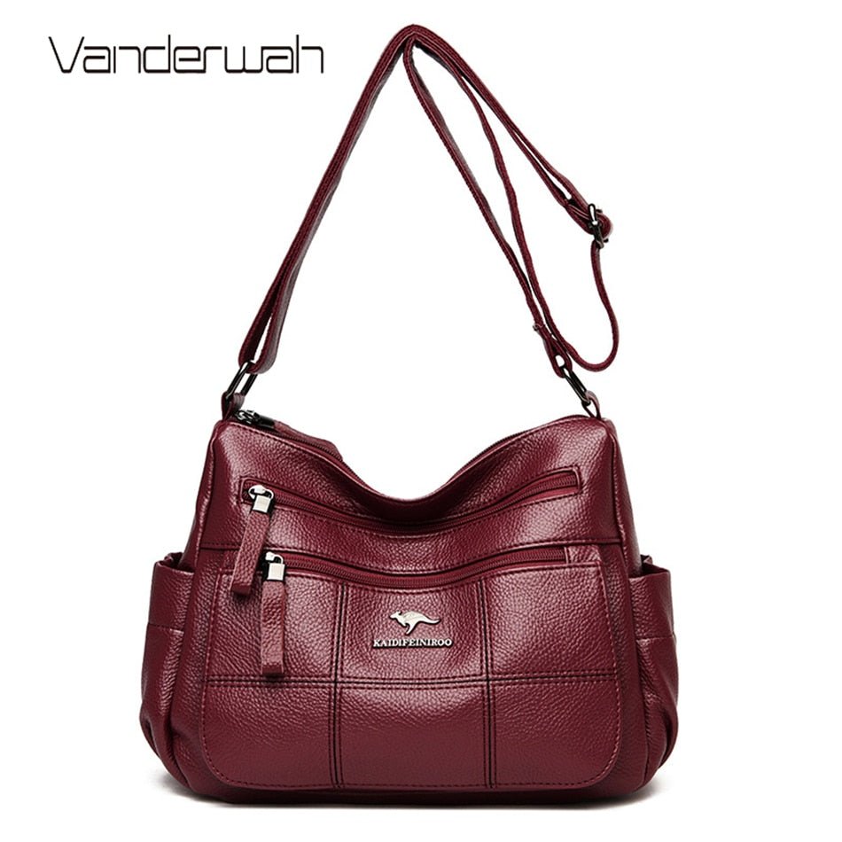 VANDERWAH Leather Sac Luxury Adjustable Shoulder Bag - My She Shop