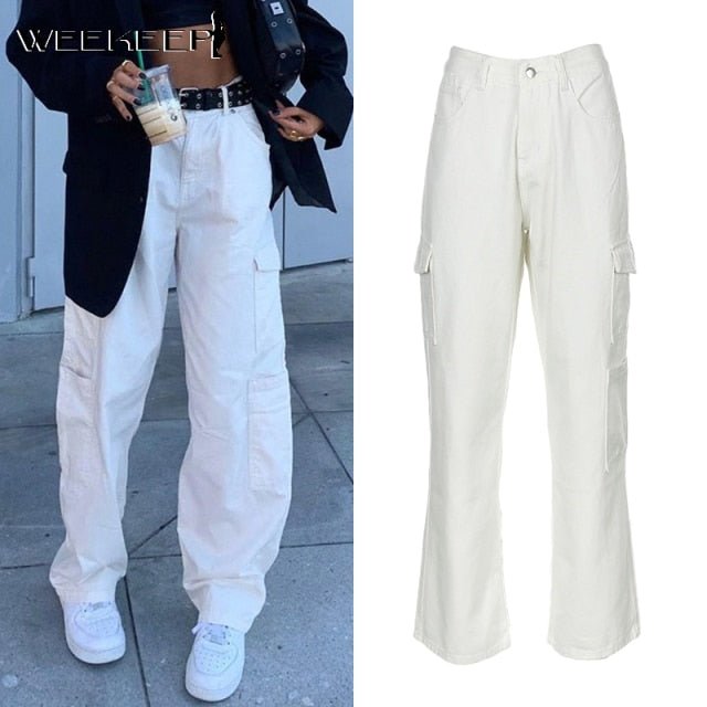 WEEKEEP Wildly Comfortable High Waist Cargo Pants - My She Shop